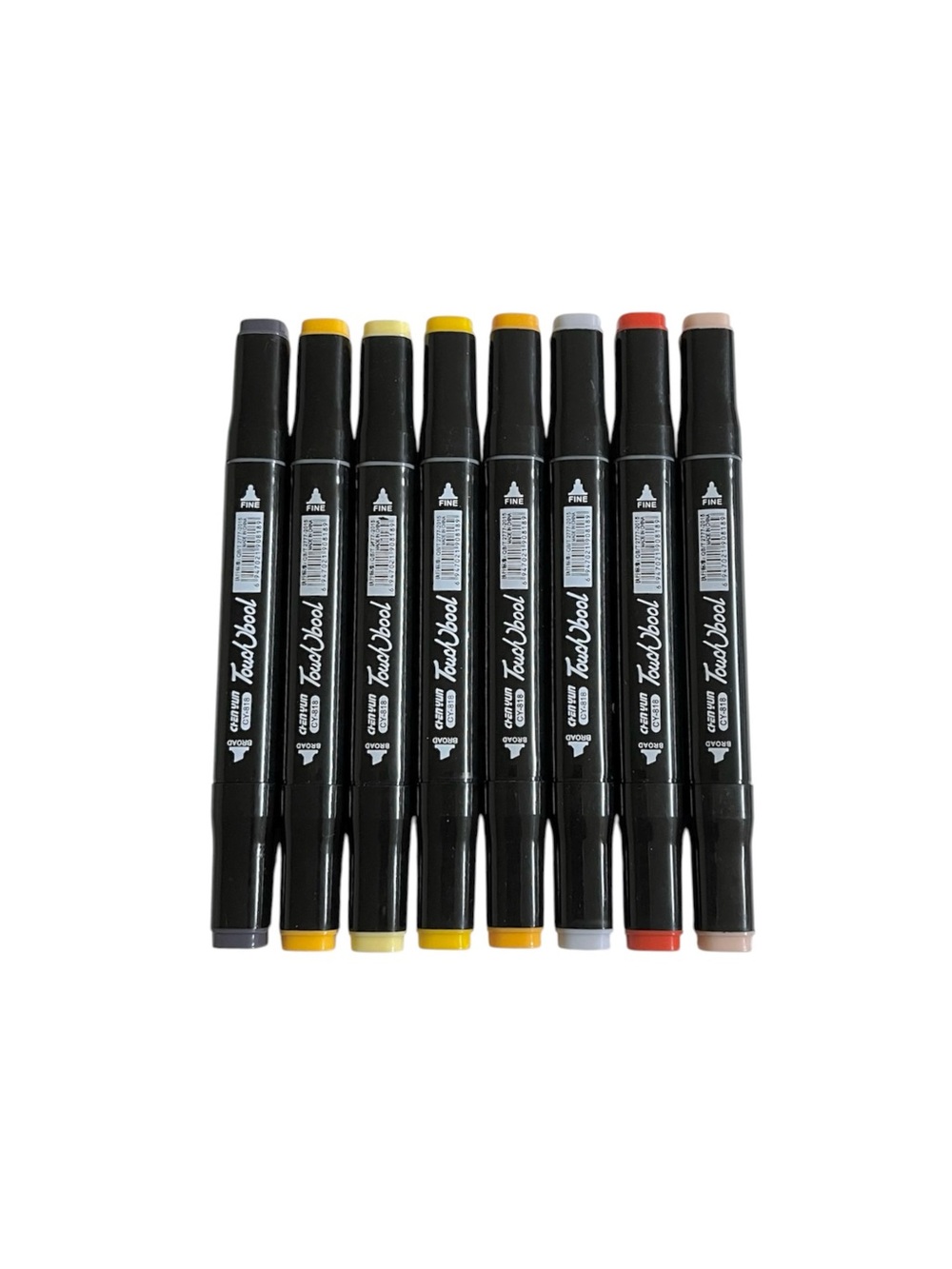 Set of 8 Chenyun Touch Bool Alcohol Dual Tip Color Markers